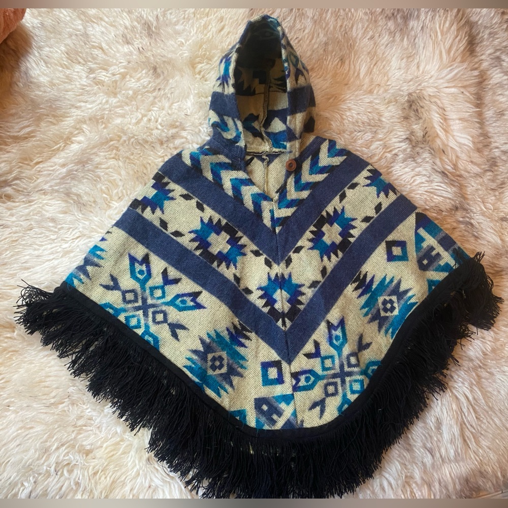 Toddler Poncho Tribal Pattern